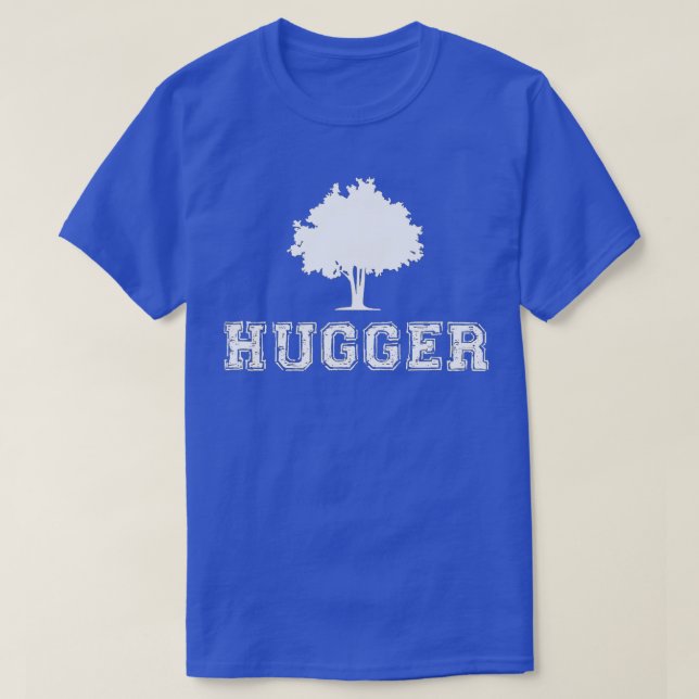 Tree hugger Grönt - miljötyp - futtig gåva T Shirt (Design framsida)