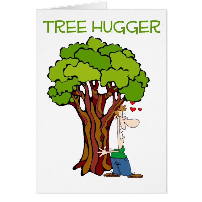 Tree hugger - Guy Hälsningskort (Framsidan)