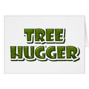 Tree hugger hälsningskort