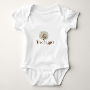 Tree hugger illustration med träd t shirt