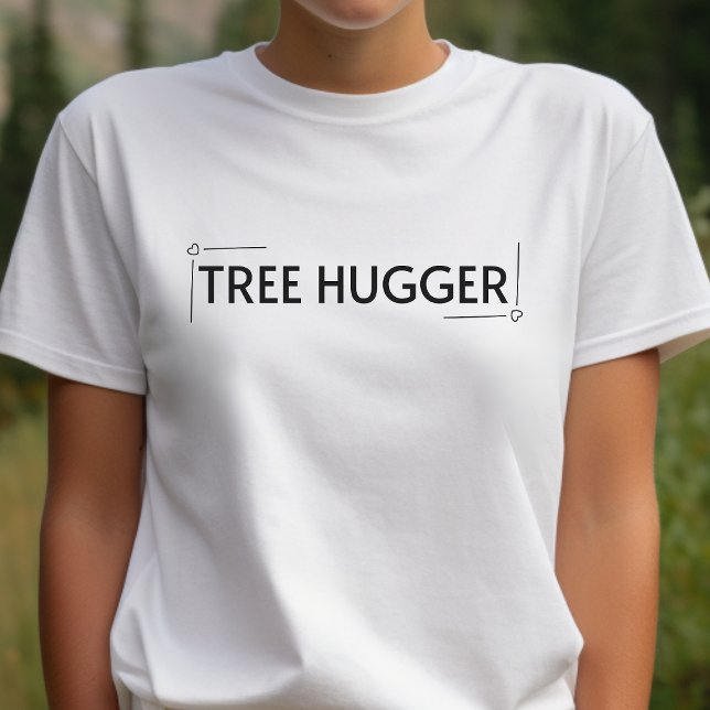 Tree hugger, jorddag, jordtid, ekologi, t shirt (Skapare uppladdad)