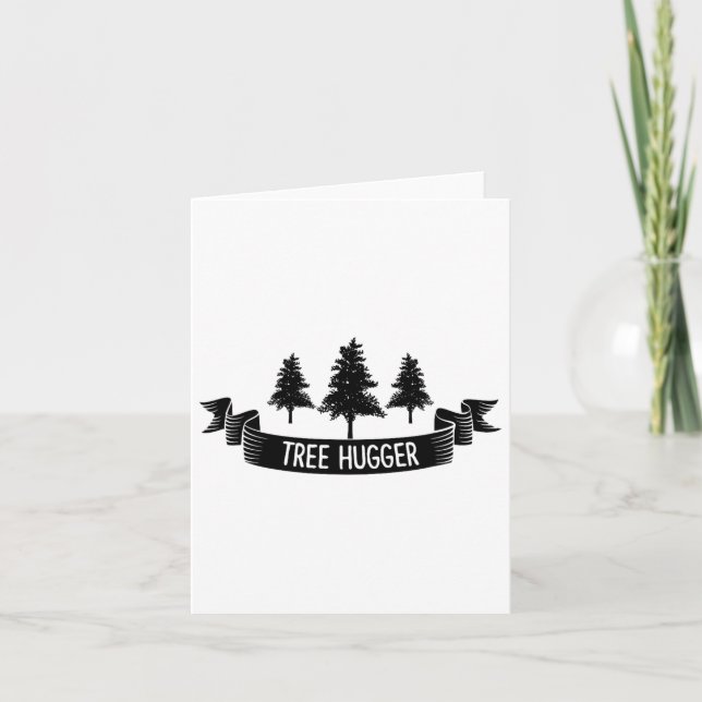 Tree hugger jorddagen kort (Framsida)