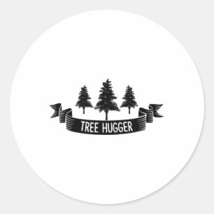 Tree hugger jorddagen runt klistermärke
