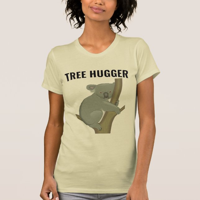 TREE HUGGER KOALA BEAR T-SHIRTS (Framsida)