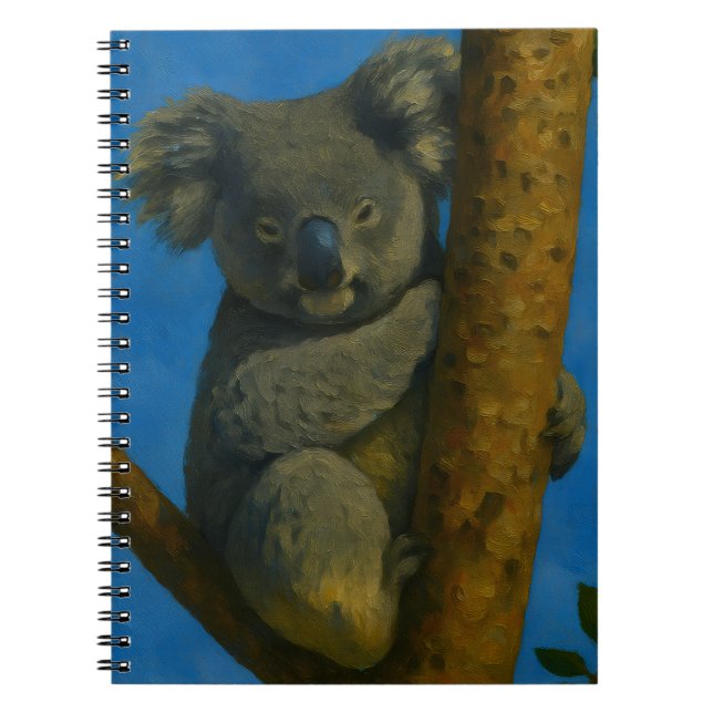 Tree hugger - Koala i Canopy Anteckningsbok (Framsidan)