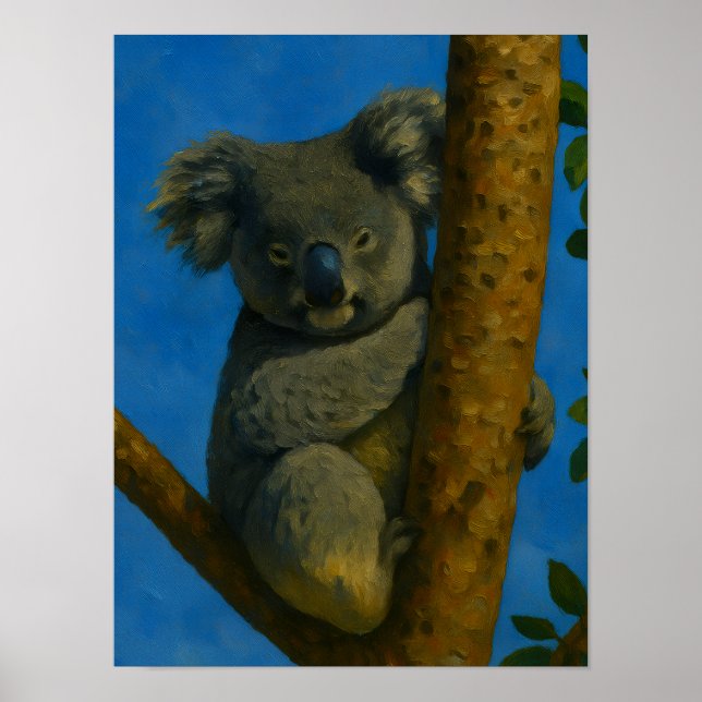Tree hugger - Koala i Canopy Poster (Framsidan)