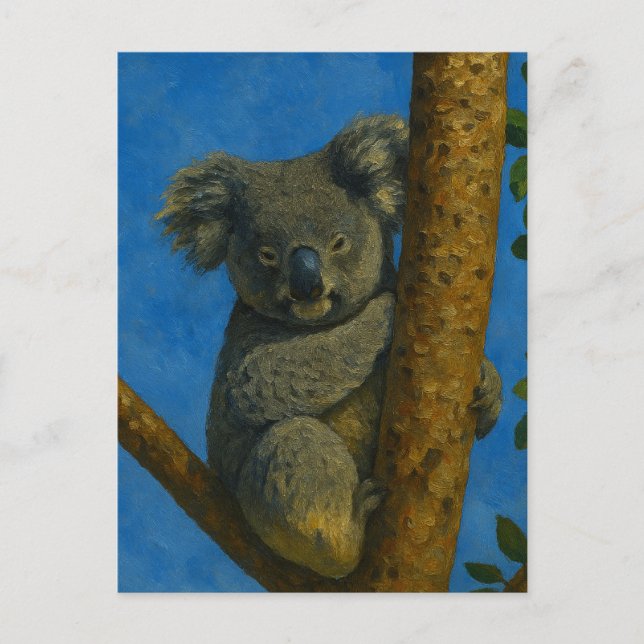Tree hugger - Koala i Canopy Vykort (Framsida)