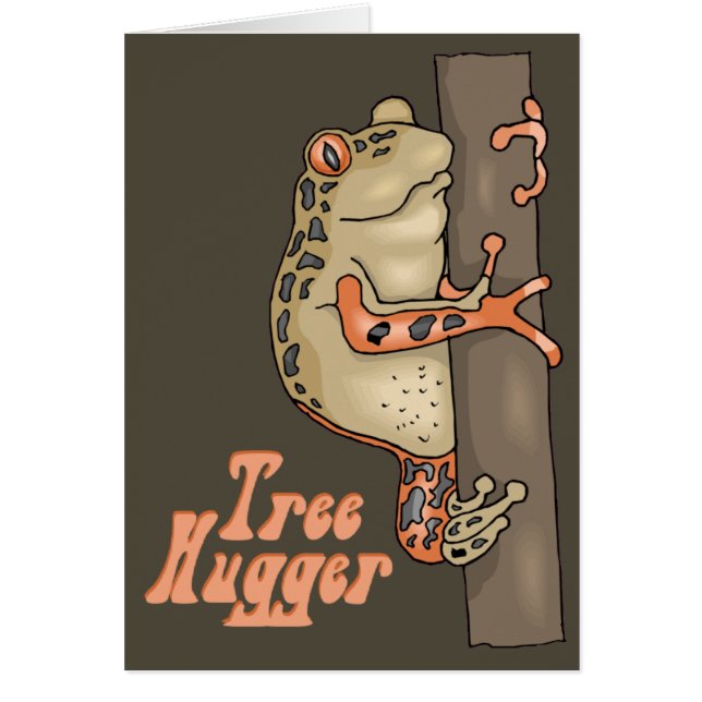 Tree hugger kort för Träd Frog (Framsidan)