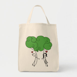 Tree hugger livsmedeltoto tygkasse