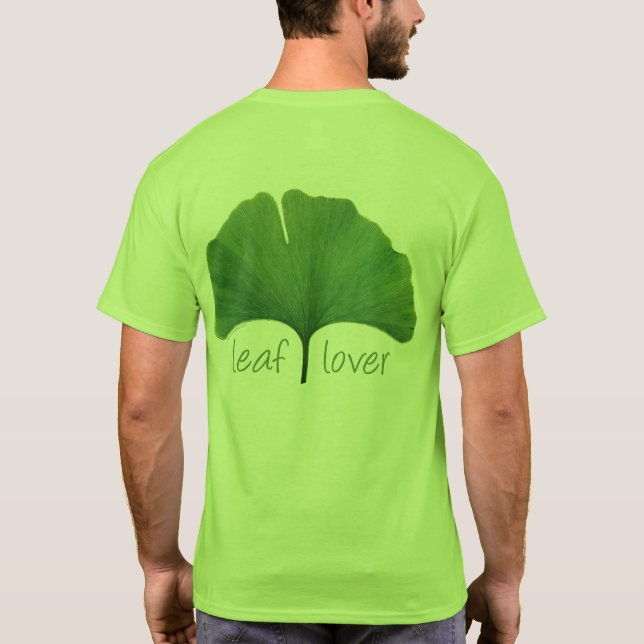 Tree hugger, Löv Älskare Ginkgo Löv Eco T-shirt (Baksida)