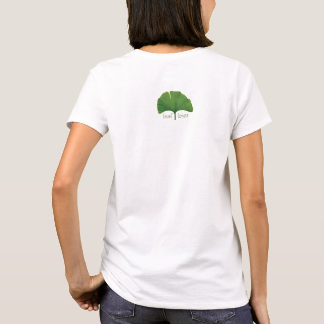 Tree hugger, Löv Älskare - Ginkgo Tee Shirt (Baksida)