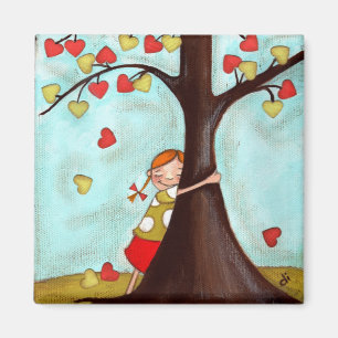 Tree hugger - magnet