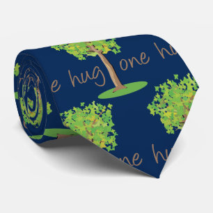 Tree hugger miljöblått slips