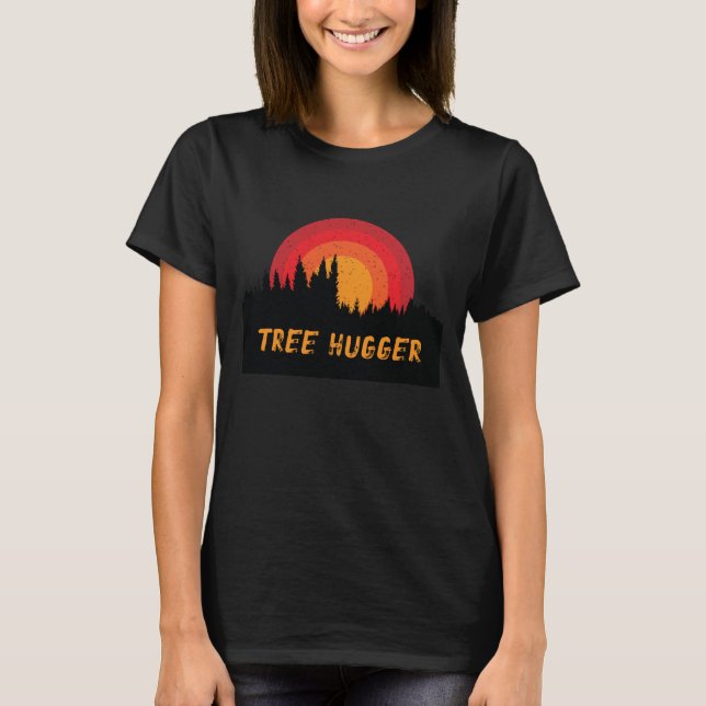 Tree hugger miljöorganisationen Älskare T Shirt (Framsida)