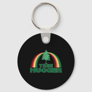 Tree hugger miljöskyddsdagen Träd Nyckelring