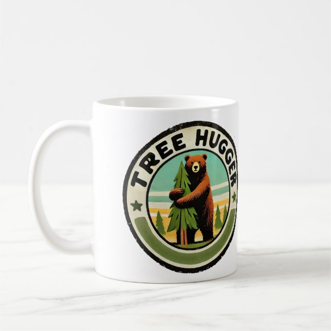 Tree hugger naturskölden Älskare Kaffemugg (Vänster)