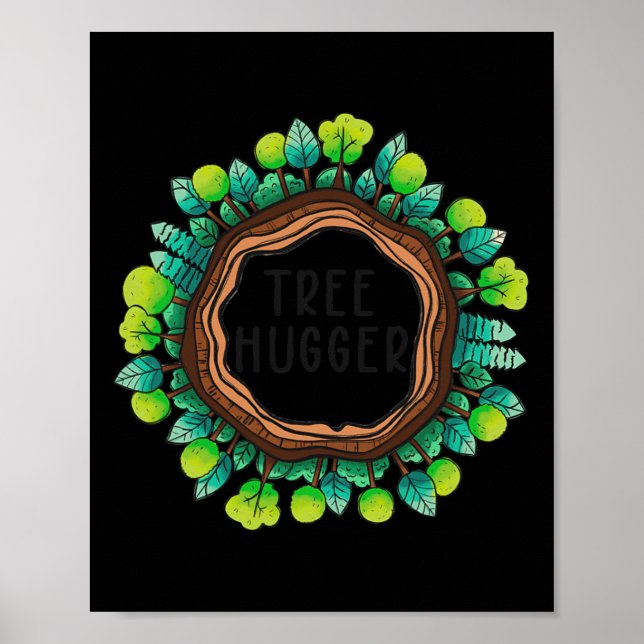 Tree hugger naturskyddsområdet jord poster (Framsidan)
