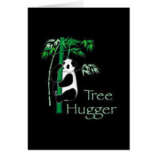 Tree hugger Panda Hälsningskort