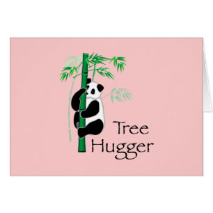 Tree hugger Panda Hälsningskort
