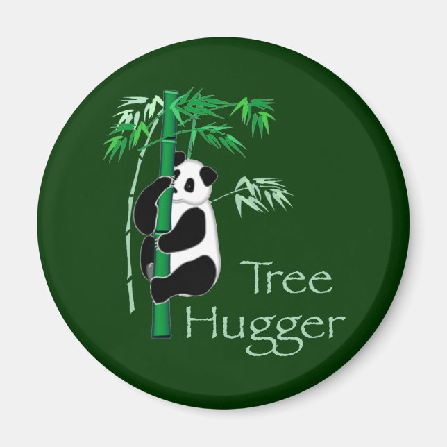 Tree hugger Panda Magnet (Framsidan)