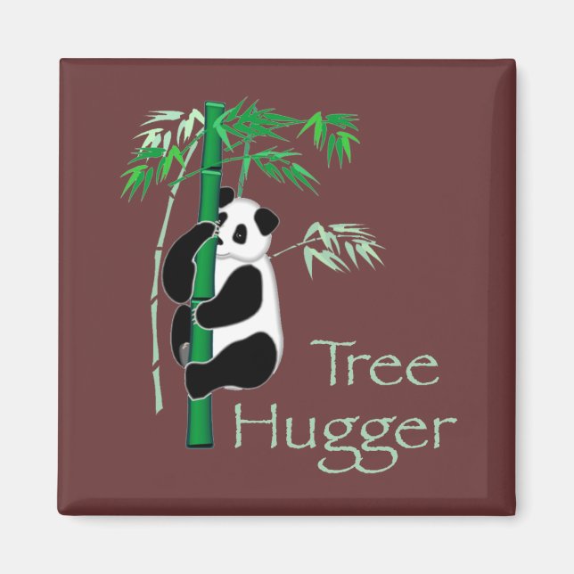 Tree hugger Panda Magnet (Framsidan)