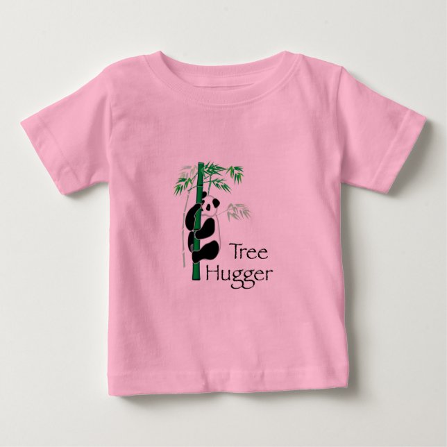 Tree hugger Panda T-shirt (Framsida)