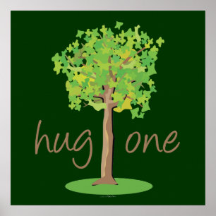 Tree hugger poster