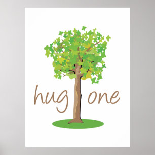 Tree hugger poster