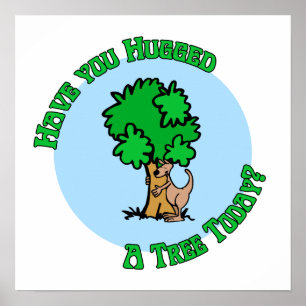Tree hugger poster