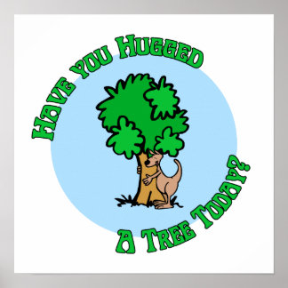 Tree hugger poster