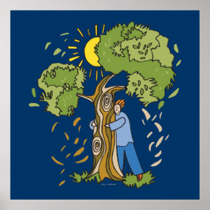 Tree hugger poster