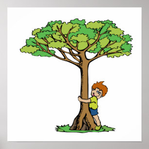 Tree hugger poster