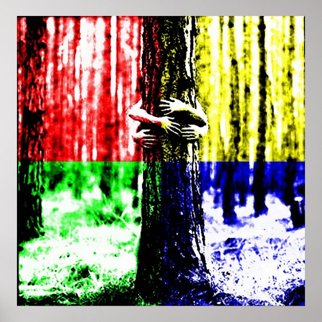 Tree hugger poster (Framsidan)