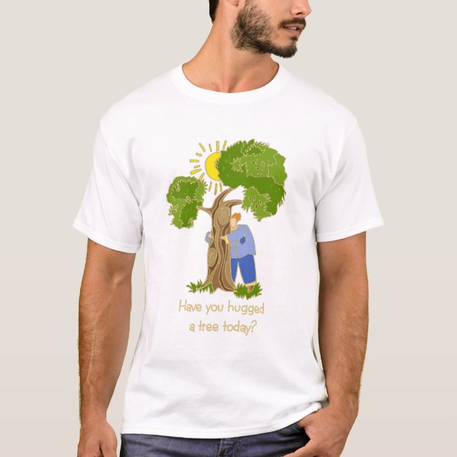 Tree hugger t-skjorta t shirt (Framsida)
