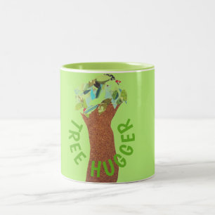 Tree hugger tvåtonskaffe Mugg
