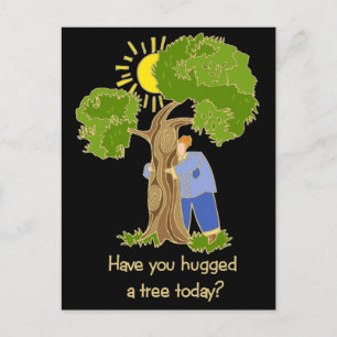 tree hugger vykort