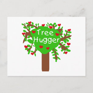 tree hugger vykort