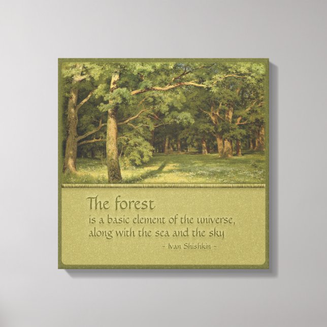 Tree hugger's CC0394 Shishkin Canvastryck (Framsida)