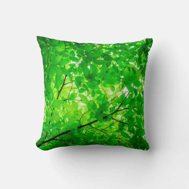 Tree leaf twig texture pattern kudde (Framsida)