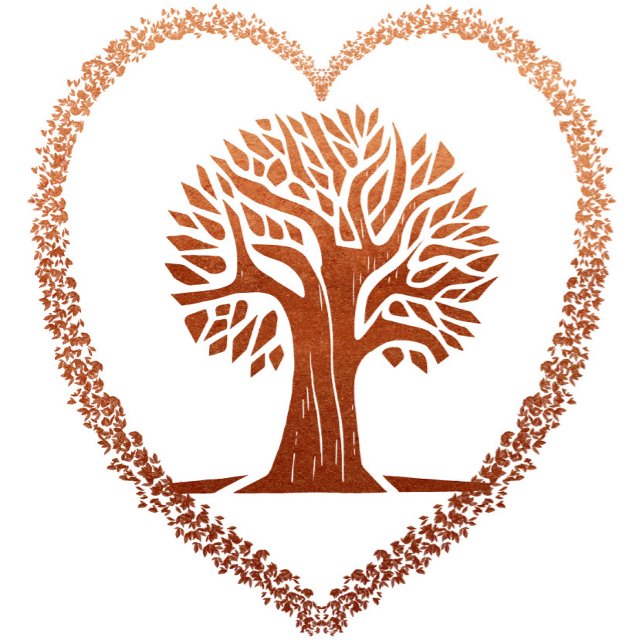 Tree Love Kindness Encouragement Greeting Card Kort (Skapare uppladdad)