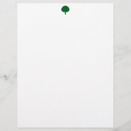 Tree Mark Letterhead Stylish Personalized Statione Brevhuvud