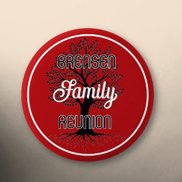 Tree of Life! Family Reunion Button Knapp