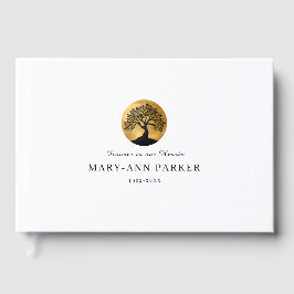Tree of Life!  Memorial White Custom Gästböcker
