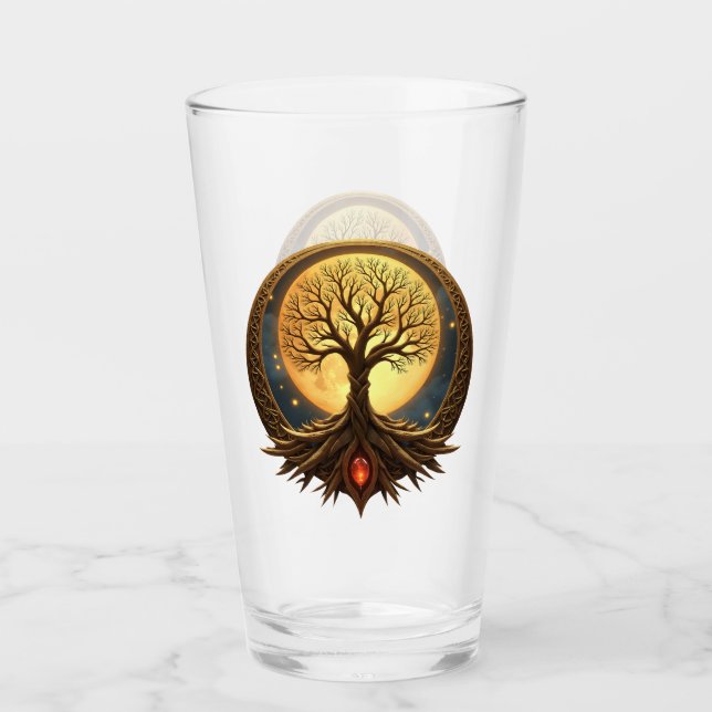 Tree of Life – Moonlit Enlightenment Glaskopp (Framsida)