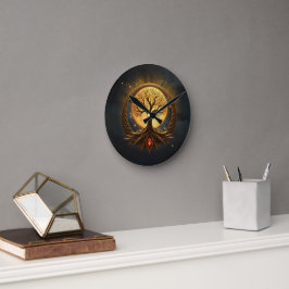 Tree of Life – Moonlit Enlightenment Rund Klocka