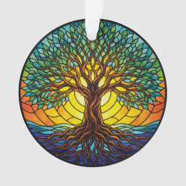 Tree of Life Ornament 2025, Stained-Glass Effect 1