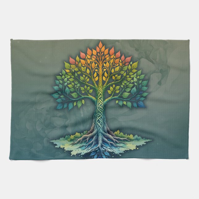 Tree of Life Shifting Dawn  Kökshandduk (Horisontell)