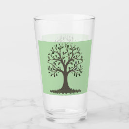 🌳 Tree of Life Tall Drinking Glass - Barware 🥛 Glaskopp