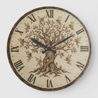 Tree of Life Wall Clock Stor Klocka