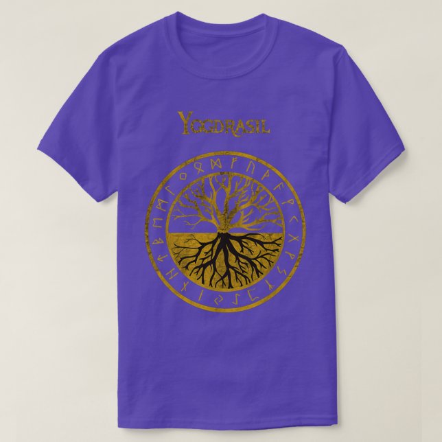 Tree of life Yggdrasil Vikings Gift T Shirt (Design framsida)